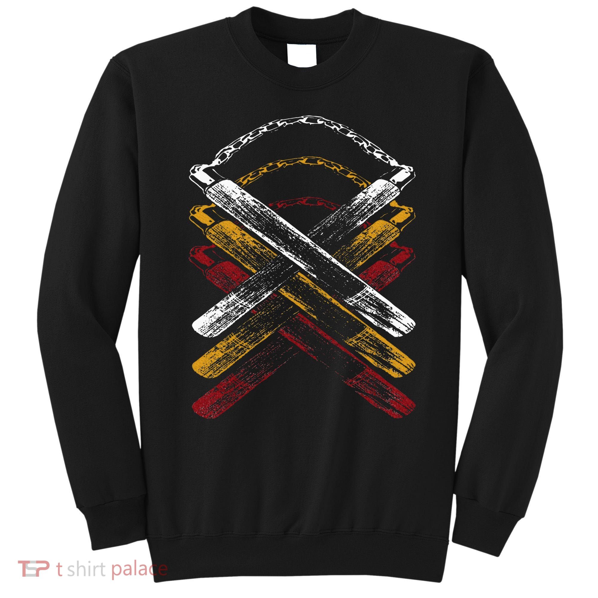 Nunchucks Martial Arts Retro Sweatshirt