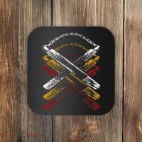 Nunchucks Martial Arts Retro Coaster thumb 0