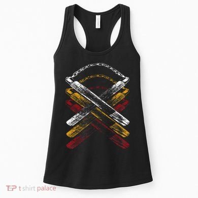 Nunchucks Martial Arts Retro Women's Tank Top