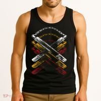 Nunchucks Martial Arts Retro Tank Top thumb 3