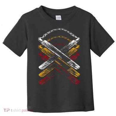Nunchucks Martial Arts Retro Toddler T-Shirt