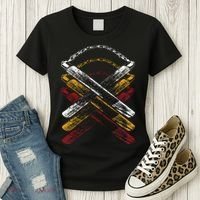 Nunchucks Martial Arts Retro Women's T-Shirt thumb 3