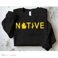 Native Michigander Ann Arbor Blue Yellow Sweatshirt thumb 2