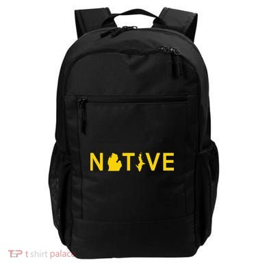 Native Michigander Ann Arbor Blue Yellow Backpack