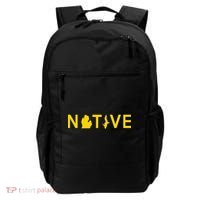 Native Michigander Ann Arbor Blue Yellow Backpack thumb 0