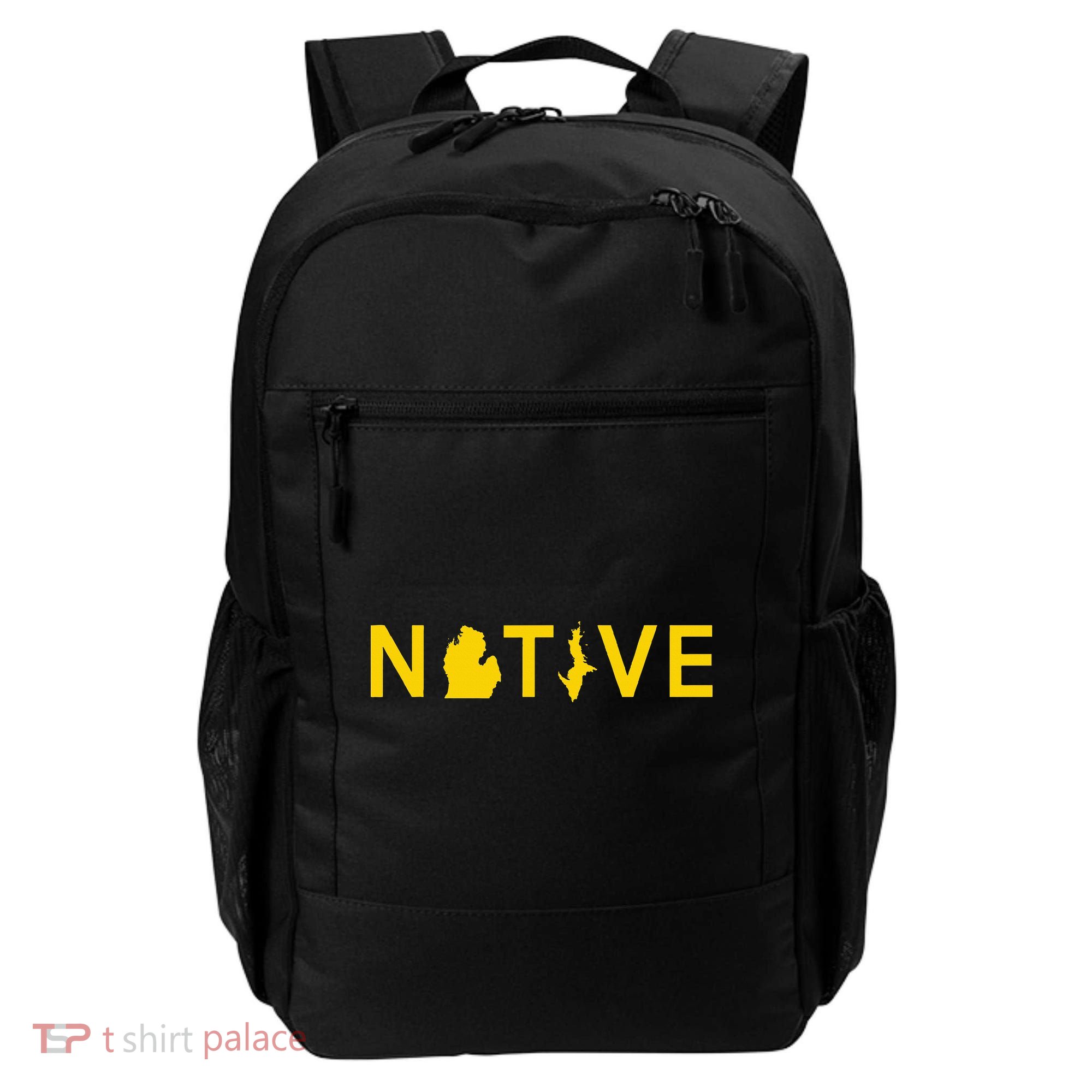 Native Michigander Ann Arbor Blue Yellow Backpack