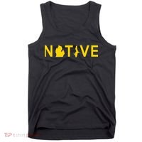 Native Michigander Ann Arbor Blue Yellow Tank Top thumb 0