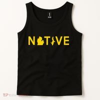 Native Michigander Ann Arbor Blue Yellow Tank Top thumb 2