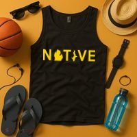 Native Michigander Ann Arbor Blue Yellow Tank Top thumb 4