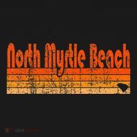 North Myrtle Beach Sc Retro 80s Style Long Sleeve Shirt thumb 2