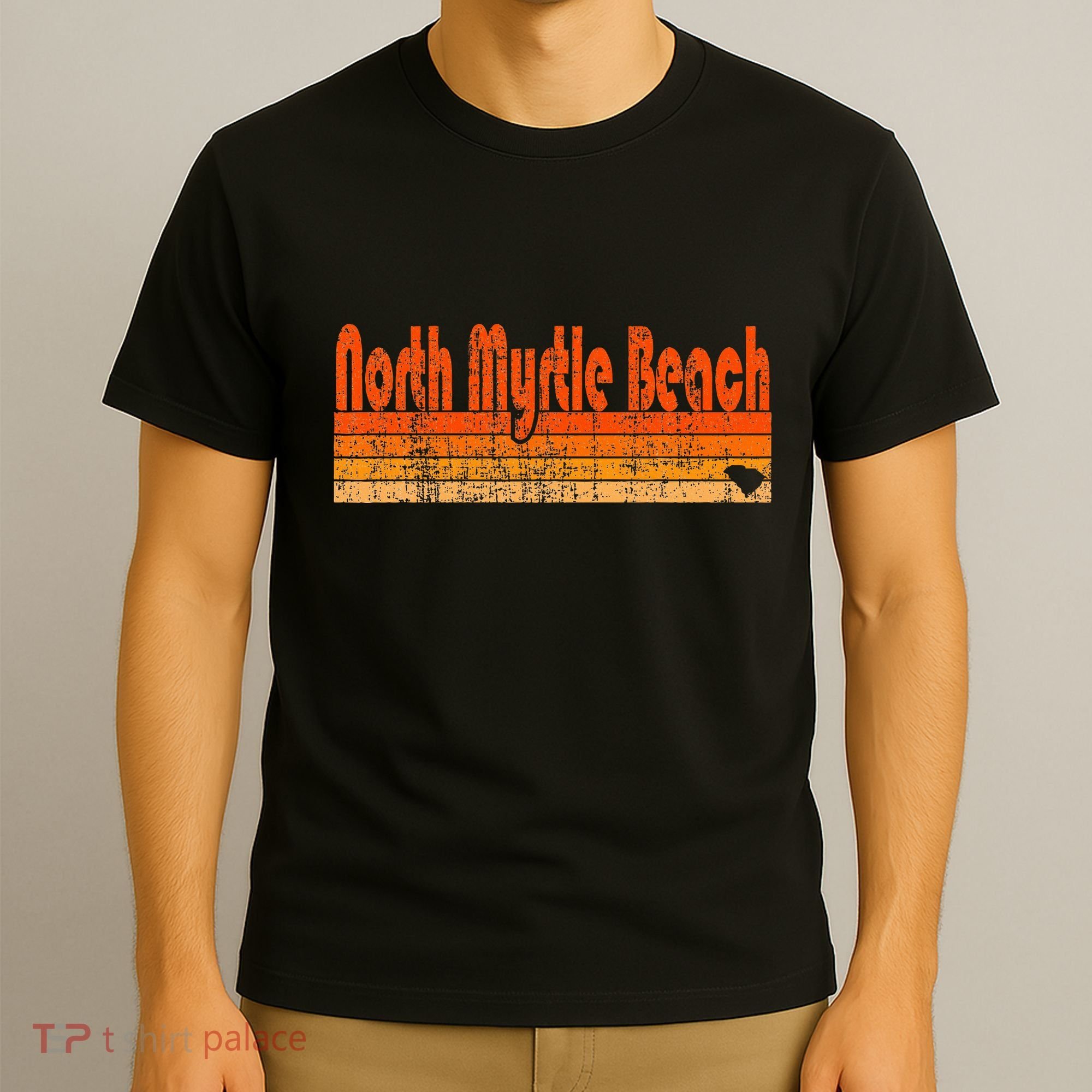 North Myrtle Beach Sc Retro 80s Style T-Shirt