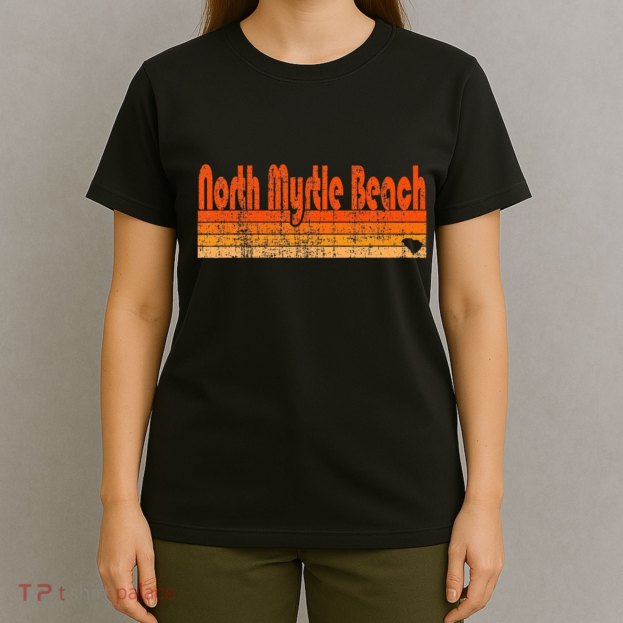 North Myrtle Beach Sc Retro 80s Style T-Shirt