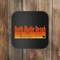 North Myrtle Beach Sc Retro 80s Style Coaster thumb 0