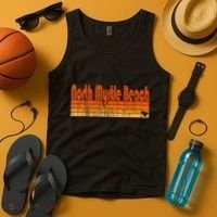 North Myrtle Beach Sc Retro 80s Style Tank Top thumb 4