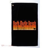 North Myrtle Beach Sc Retro 80s Style Golf Towel thumb 0