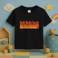 North Myrtle Beach Sc Retro 80s Style Toddler T-Shirt thumb 3