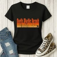 North Myrtle Beach Sc Retro 80s Style Women's T-Shirt thumb 3