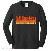 North Myrtle Beach Sc Retro 80s Style Kids Long Sleeve Shirt thumb 0