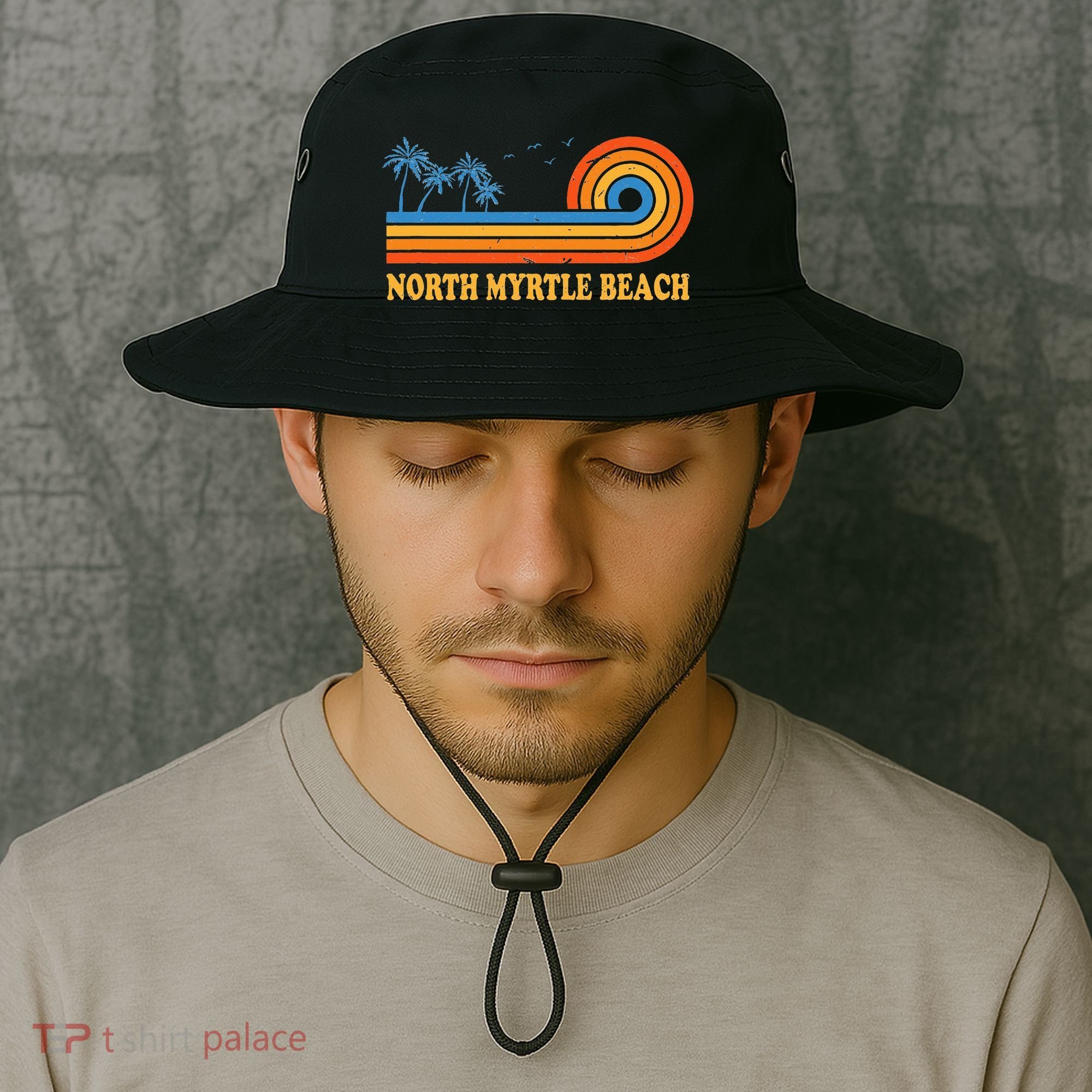 North Myrtle Beach South Carolina Summer Sc Tropical Bucket Hat