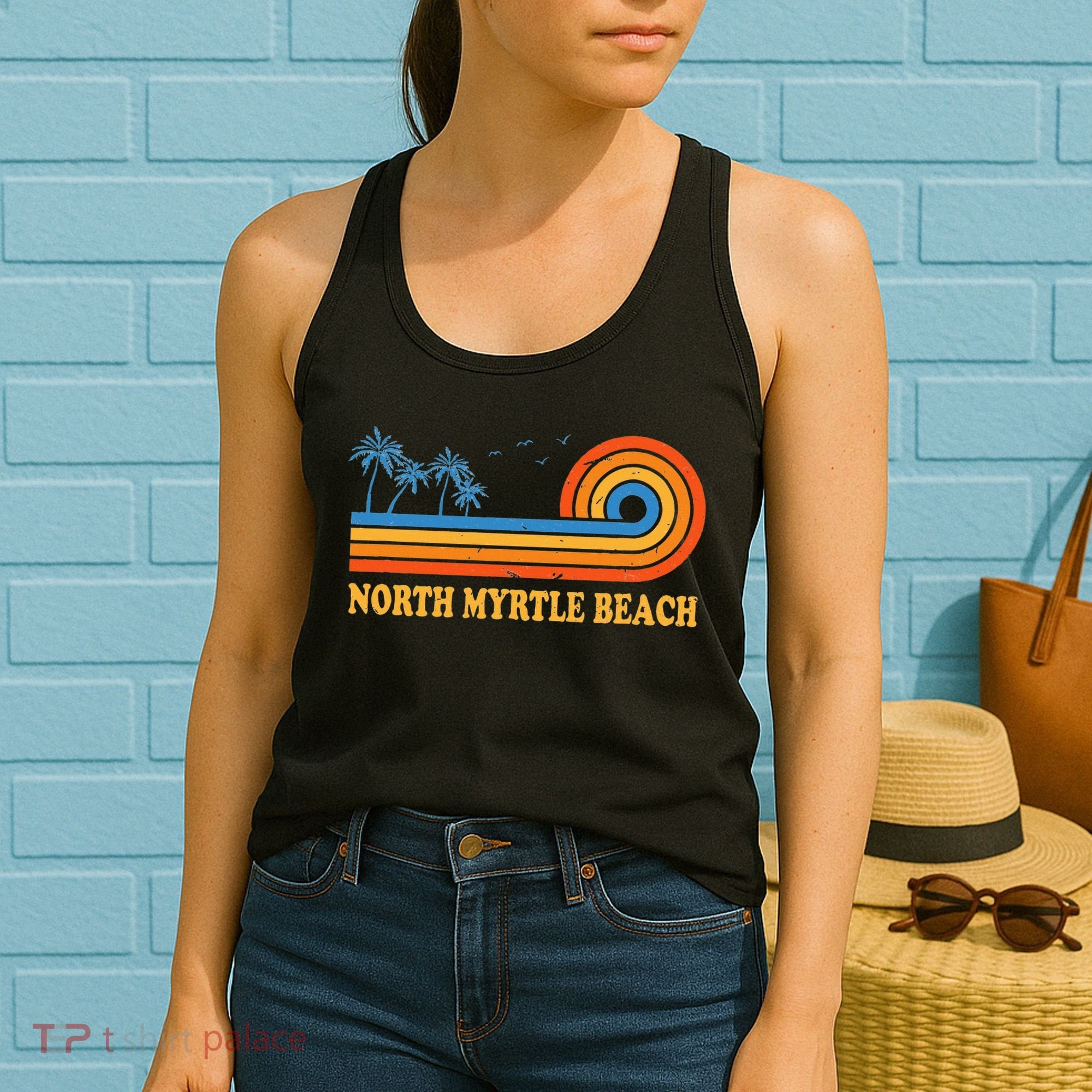 North Myrtle Beach South Carolina Summer Sc Tropical Women's Tank Top