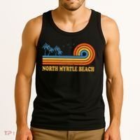 North Myrtle Beach South Carolina Summer Sc Tropical Tank Top thumb 3