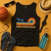 North Myrtle Beach South Carolina Summer Sc Tropical Tank Top thumb 4