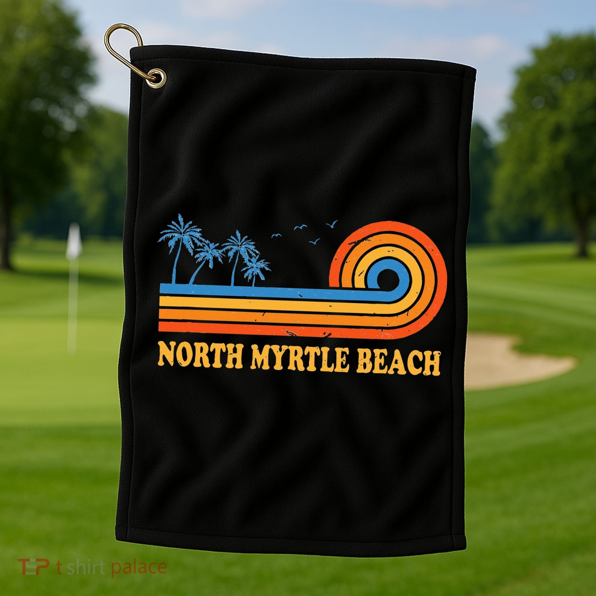 North Myrtle Beach South Carolina Summer Sc Tropical Golf Towel