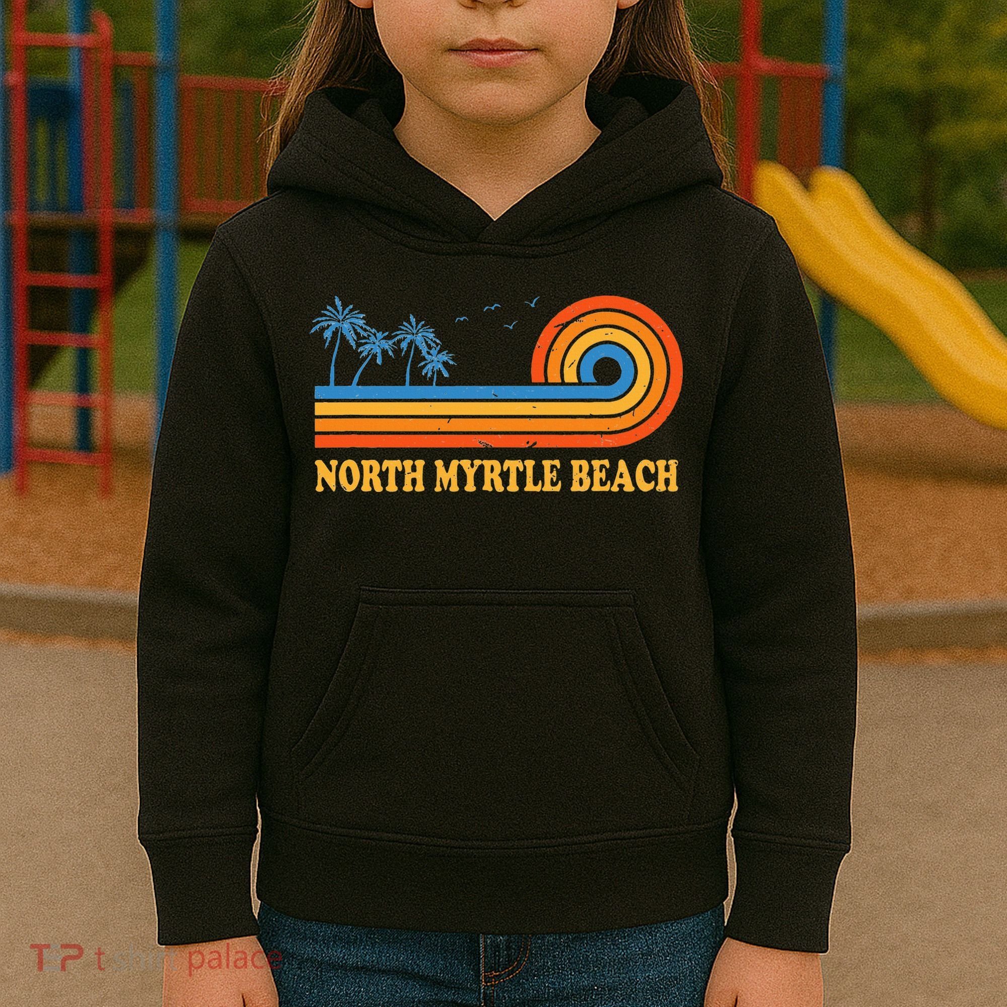 North Myrtle Beach South Carolina Summer Sc Tropical Kids Hoodie