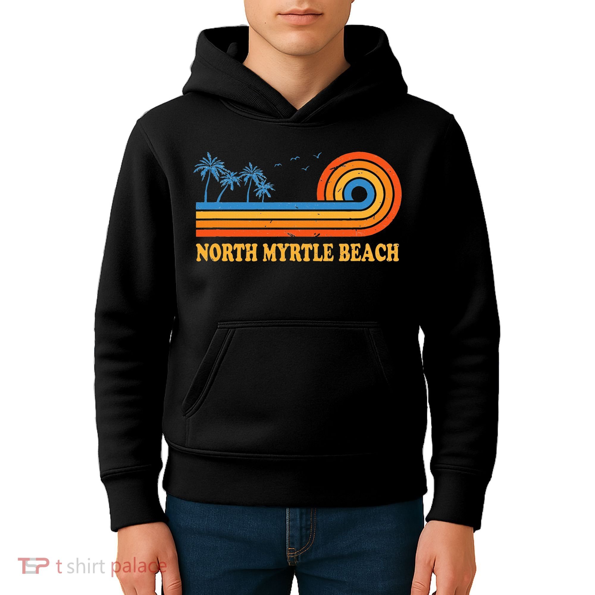 North Myrtle Beach South Carolina Summer Sc Tropical Kids Hoodie