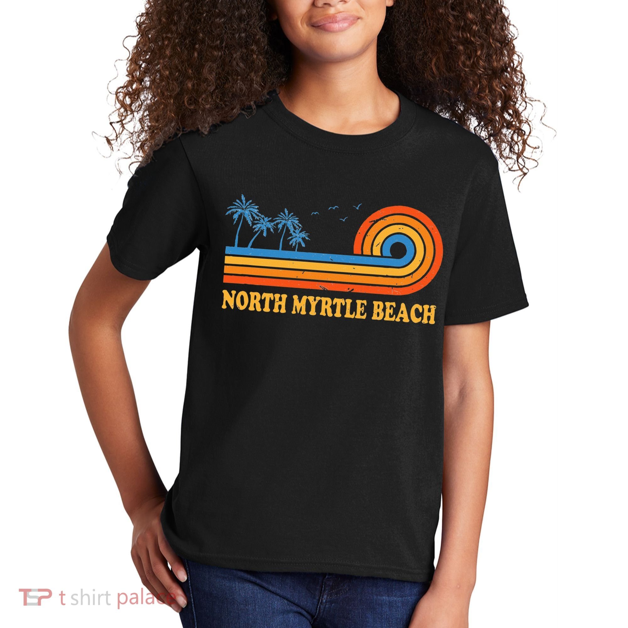 North Myrtle Beach South Carolina Summer Sc Tropical Kids T-Shirt