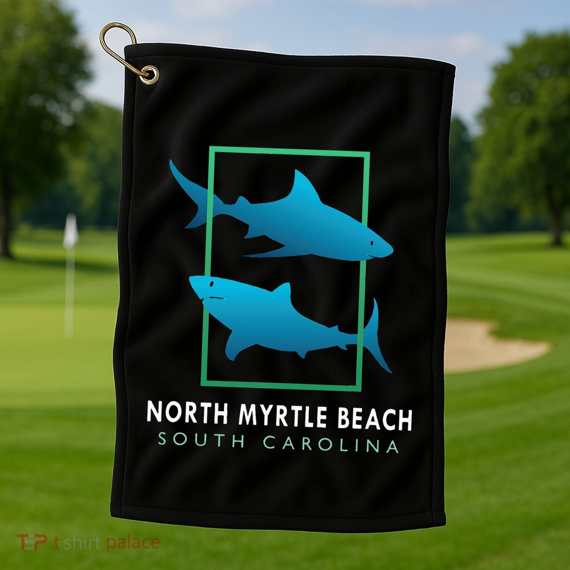 North Myrtle Beach South Carolina Souvenir Golf Towel