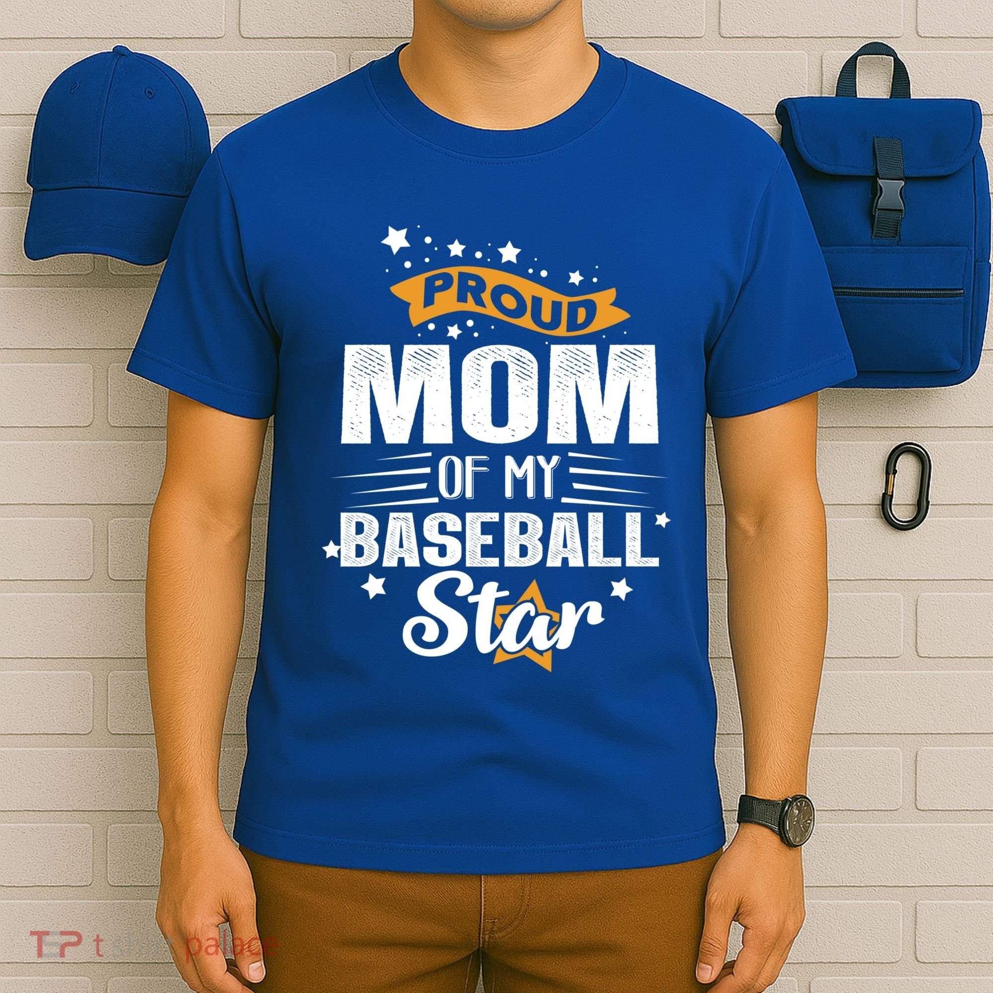 Novelty Mother Baseball Proud Mom Of My Baseball Star Gift T-Shirt