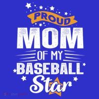 Novelty Mother Baseball Proud Mom Of My Baseball Star Gift T-Shirt thumb 7
