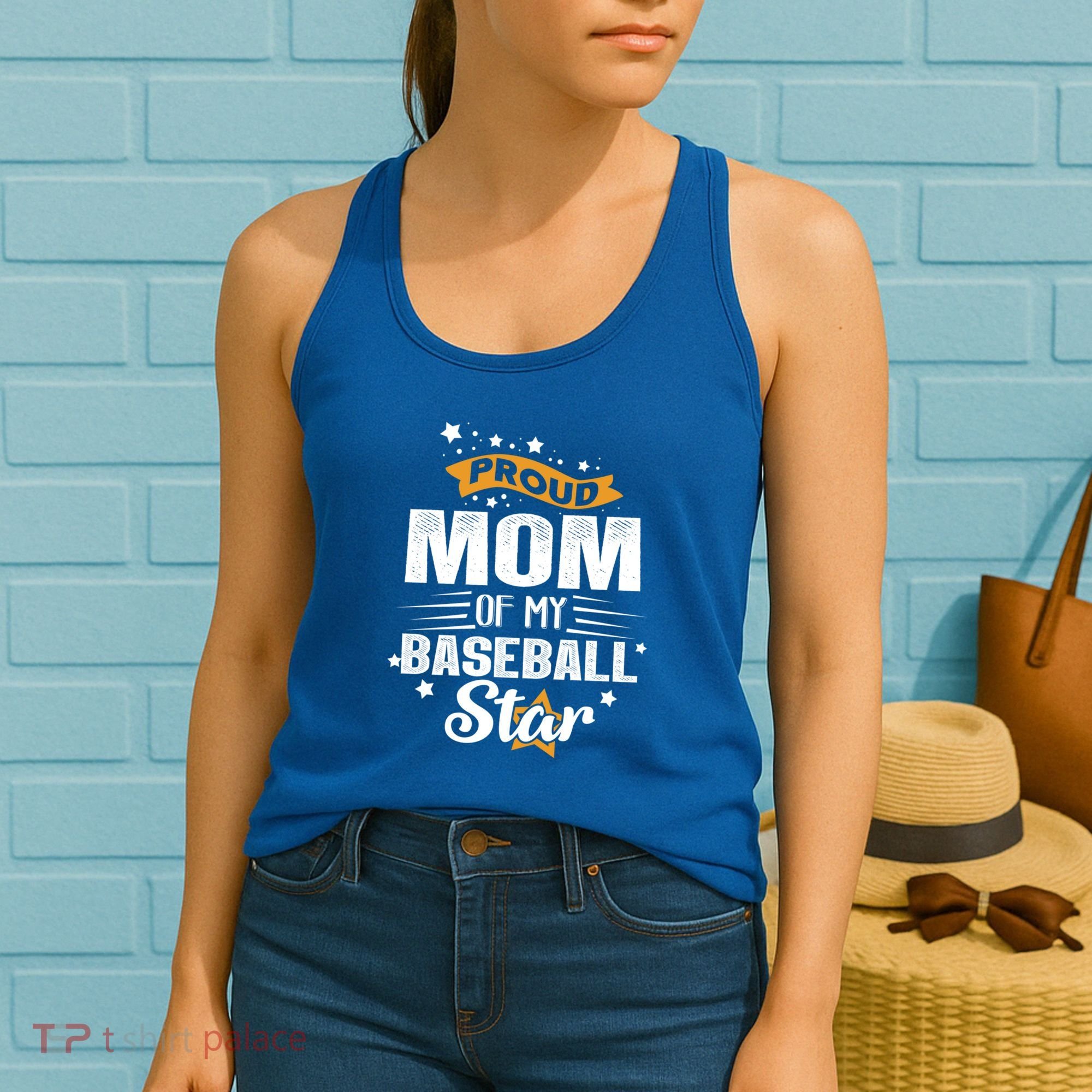 Novelty Mother Baseball Proud Mom Of My Baseball Star Gift Women's Tank Top