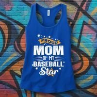 Novelty Mother Baseball Proud Mom Of My Baseball Star Gift Women's Tank Top thumb 3