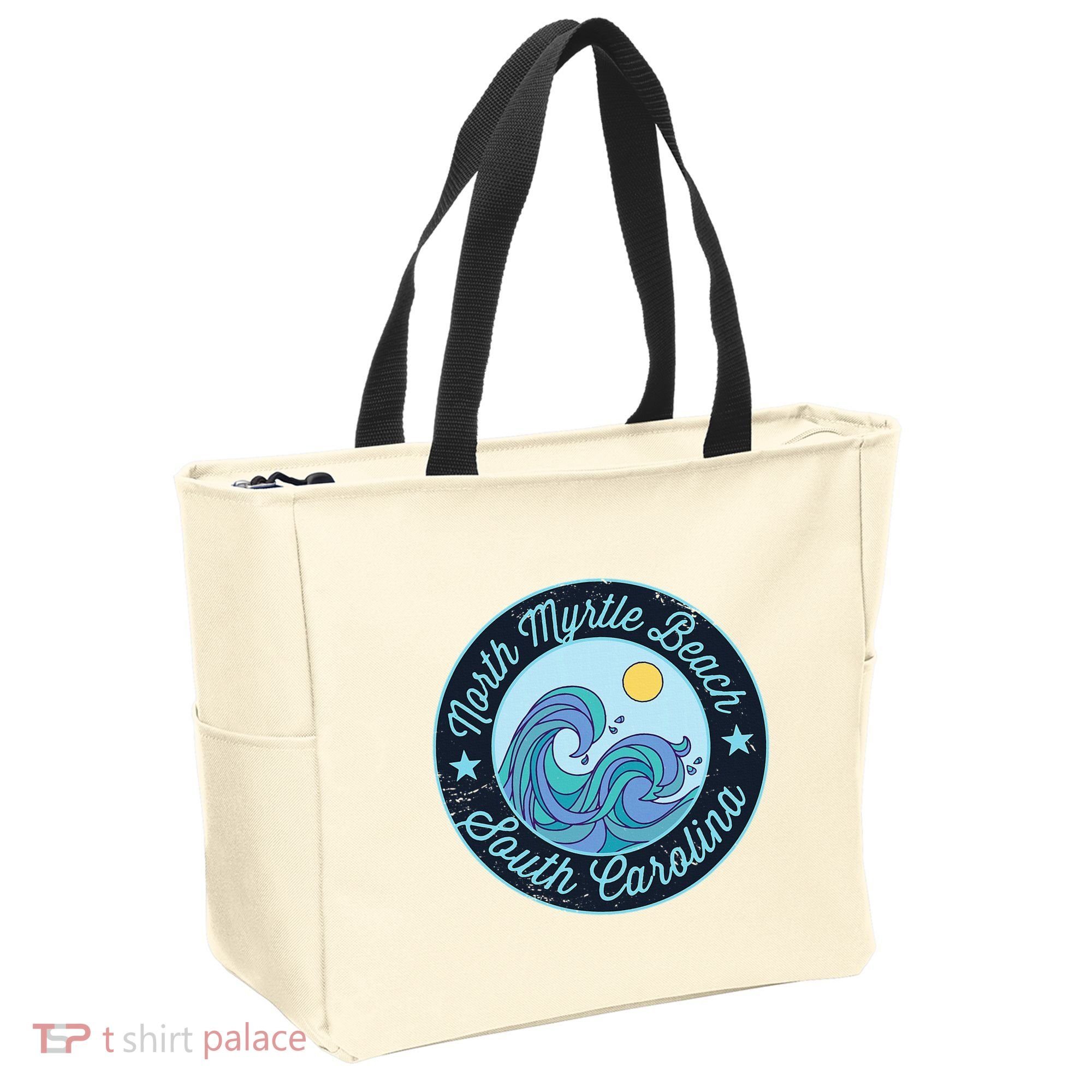 North Myrtle Beach Sc South Carolina Souvenir Nautical Surfe Tote Bag