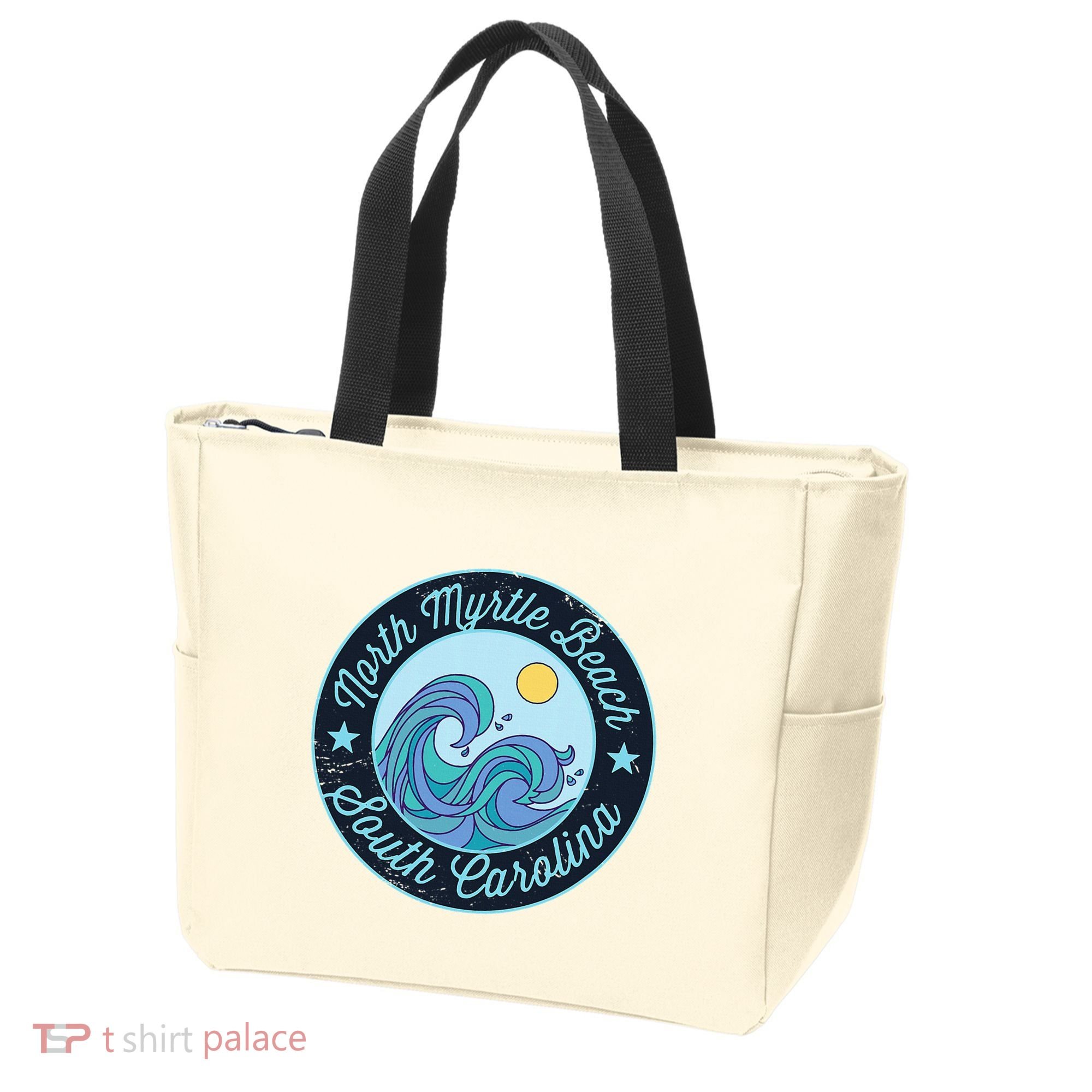 North Myrtle Beach Sc South Carolina Souvenir Nautical Surfe Tote Bag