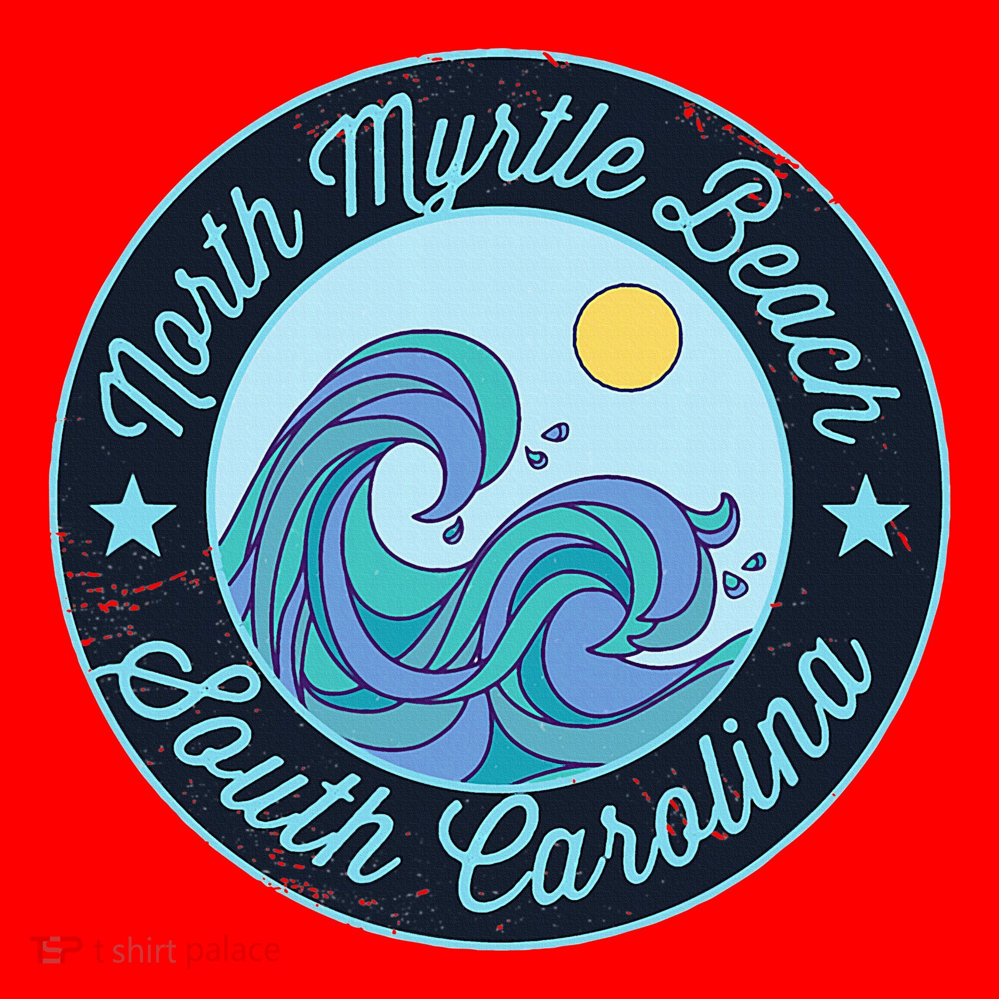 North Myrtle Beach Sc South Carolina Souvenir Nautical Surfe Santa Hat