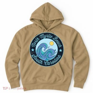 North Myrtle Beach Sc South Carolina Souvenir Nautical Surfe Hoodie