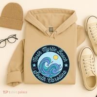 North Myrtle Beach Sc South Carolina Souvenir Nautical Surfe Hoodie thumb 4