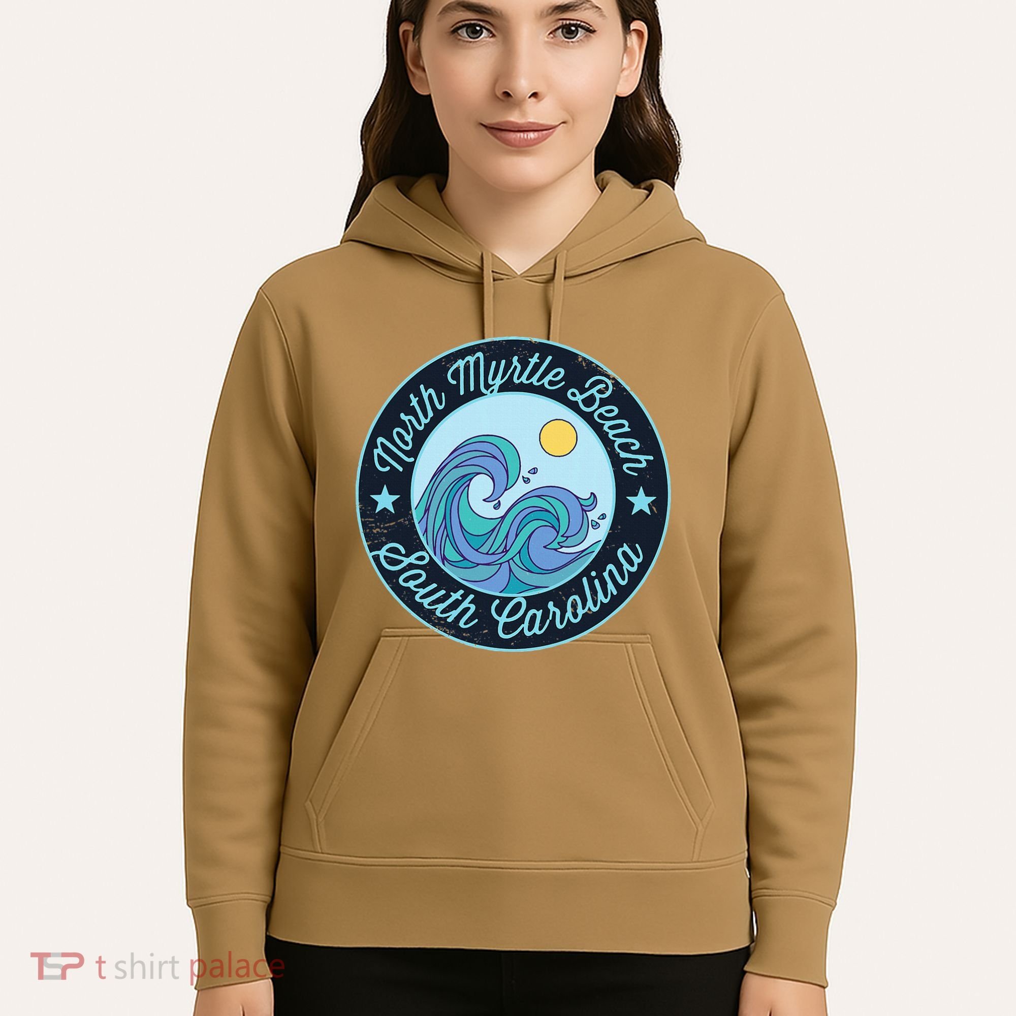 North Myrtle Beach Sc South Carolina Souvenir Nautical Surfe Hoodie