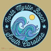 North Myrtle Beach Sc South Carolina Souvenir Nautical Surfe Long Sleeve Shirt thumb 2