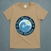 North Myrtle Beach Sc South Carolina Souvenir Nautical Surfe T-Shirt thumb 5