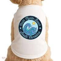 North Myrtle Beach Sc South Carolina Souvenir Nautical Surfe Doggie Tank thumb 0