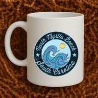 North Myrtle Beach Sc South Carolina Souvenir Nautical Surfe Coffee Mug thumb 2