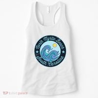 North Myrtle Beach Sc South Carolina Souvenir Nautical Surfe Women's Tank Top thumb 0