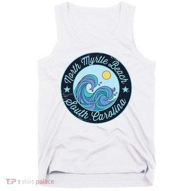 North Myrtle Beach Sc South Carolina Souvenir Nautical Surfe Tank Top