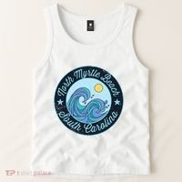 North Myrtle Beach Sc South Carolina Souvenir Nautical Surfe Tank Top thumb 2
