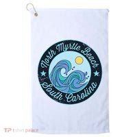 North Myrtle Beach Sc South Carolina Souvenir Nautical Surfe Golf Towel thumb 0