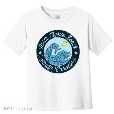 North Myrtle Beach Sc South Carolina Souvenir Nautical Surfe Toddler T-Shirt